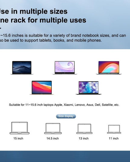 Adjustable Folding Laptop Stand - Aluminum Alloy-1915197280143675398