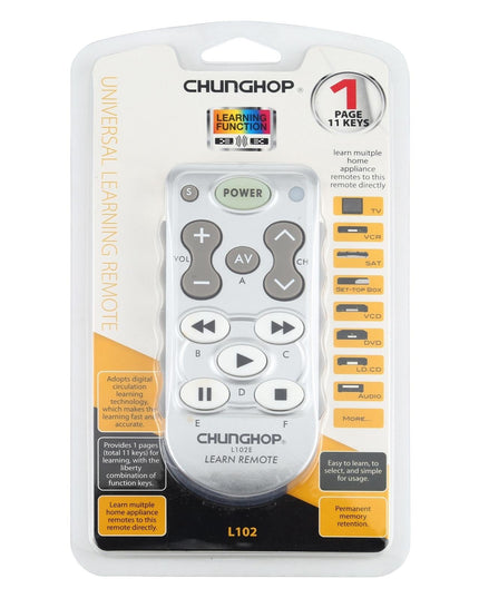 Universal Learning Remote Control - Chunghop L102-1915198018022412292