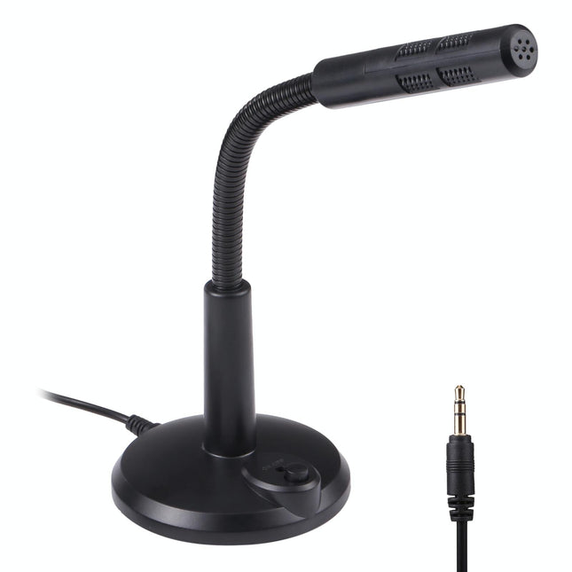 Drive-Free Computer Microphone - 3.5Mm Plug Black 3.5M-1915196768287592456