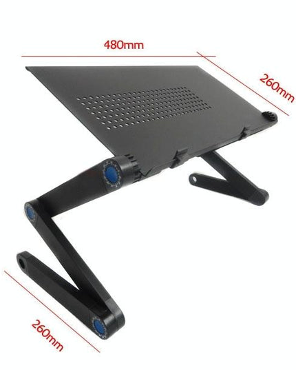 Adjustable Foldable Laptop Stand - Portable Aluminium Alloy - 360 Degree Rotation-1915196679531925506