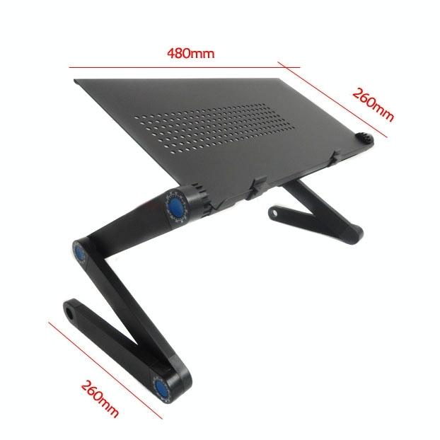 Adjustable Foldable Laptop Stand - Portable Aluminium Alloy - 360 Degree Rotation-1915196679531925506
