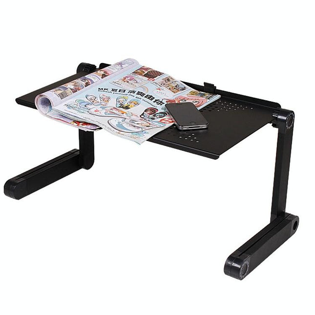 Adjustable Foldable Laptop Stand - Portable Aluminium Alloy - 360 Degree Rotation-1915196679531925507