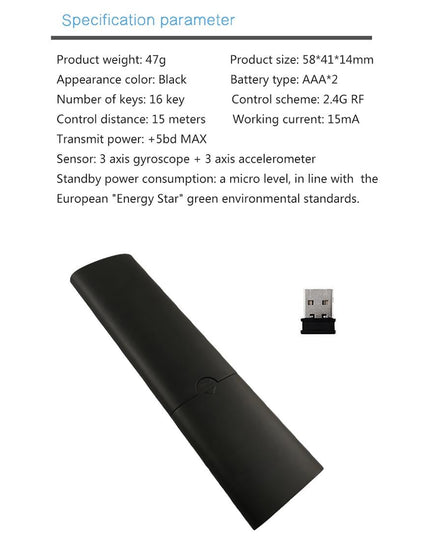 Universal 3D Air Mouse Remote Controller - 2.4G Rf-1915197507466563591