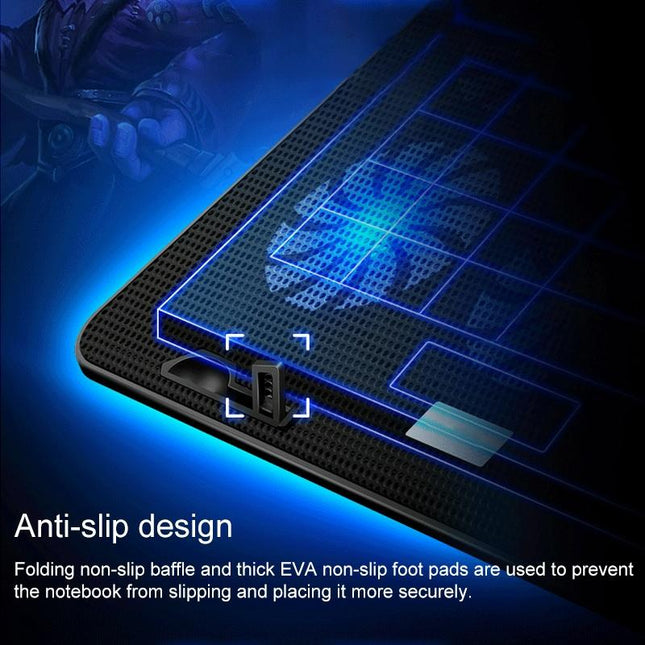 Silent Six-Fan Cooling Rack For Notebook Computers-1915198418846879752