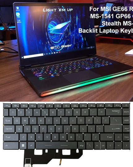 Backlit Laptop Keyboard For Msi Ge66 Raider / Gp66 / Gs66-1915196555015622661