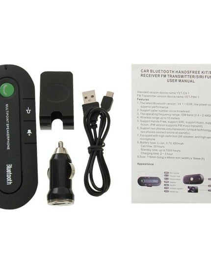 Hands-Free Bluetooth V4.1 Transmitter With Siri / Music - Black-1915196718002081799