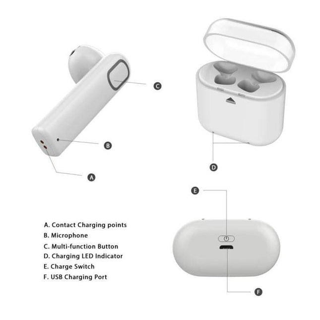 Bluetooth Wireless Earbuds For Smartphones - In-Ear-1915198027803529220
