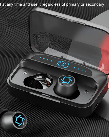 Wireless Bluetooth Earphones With Charging Box - White-1915196631632973828