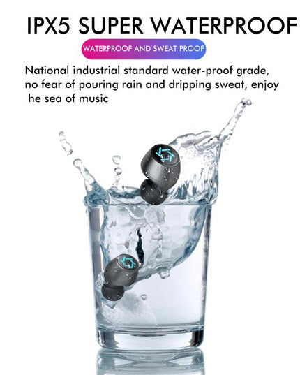 Wireless Bluetooth Earphones With Charging Box - White-1915196631632973832