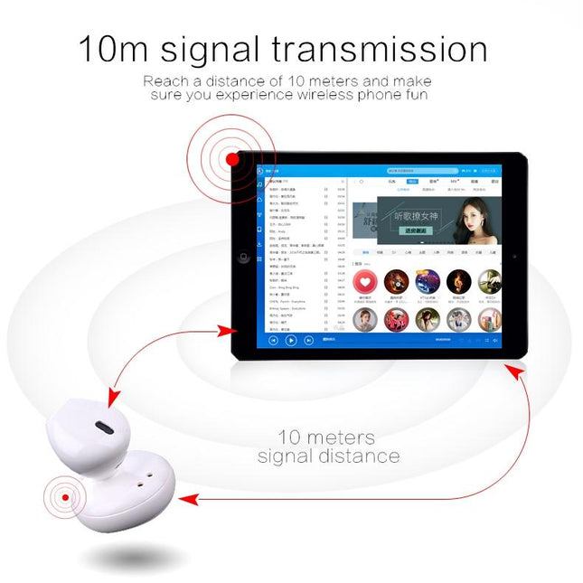 Mini Bluetooth 4.2 In-Ear Stereo Earphone With Charging Box - Single Ear-1915198076642004995