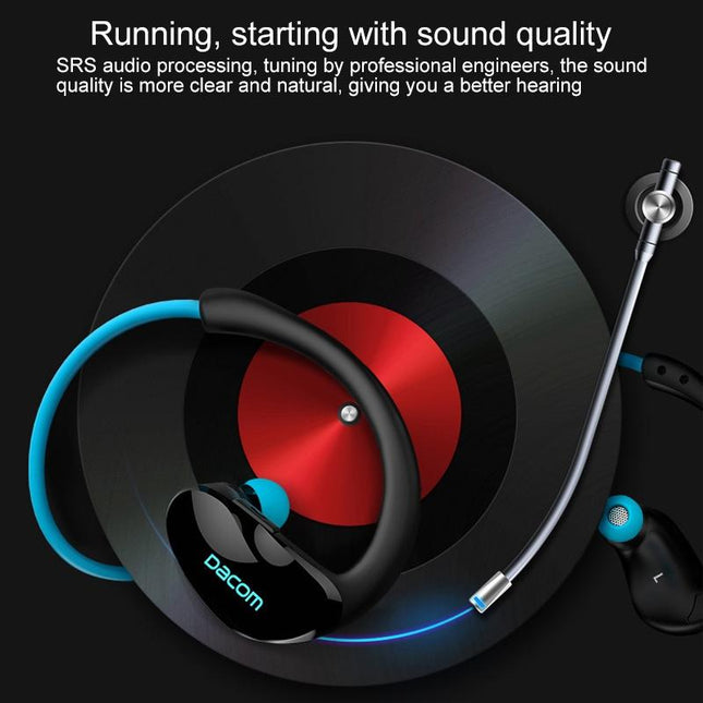 Red Dacom Athlete Bluetooth Earphones With Mic - Sport Running Stereo-1915196589887066117