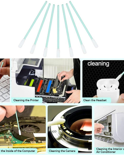 100-Piece Electronic Cleaning Swabs 70X3Mm Size-1915198077426339844