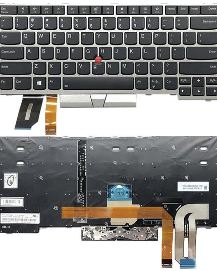 Lenovo Thinkpad E480 L480 L380 T480S Backlit Keyboard - Silver-1915196599672377344