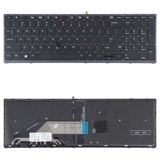 Hp Zbook 15 / 17 G3 Us Keyboard With Backlight And Pointing - Black-1915197074006216704