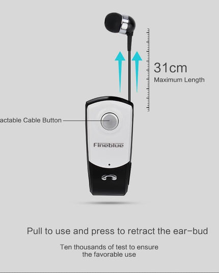 Retractable Bluetooth Headset With Caller Vibration Reminder-1915198135861383172