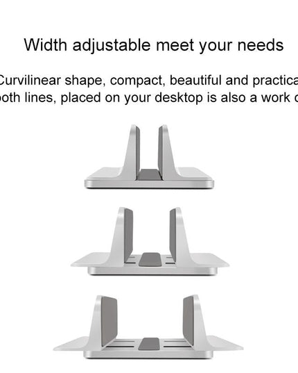 Portable Laptop Stand With Cooling Storage Base - Aluminum Alloy-1915197917472362499
