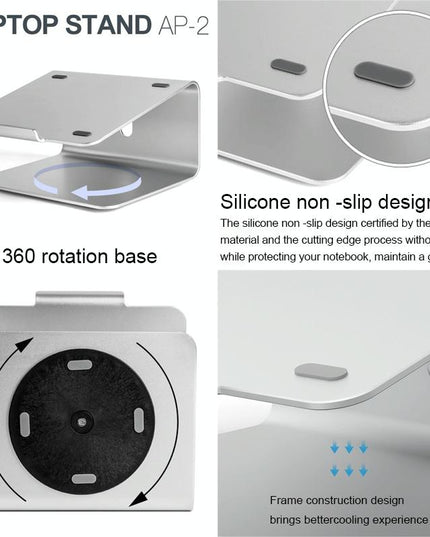 Adjustable Laptop Stand - 360 Degree Rotation - 11-17 Inch Notebooks-1915196998621990915