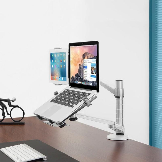 Versatile Rotating Stand For 10-16 Laptops And 4.7-12.9 Tablets - Adjustable Height-1915197673003159557
