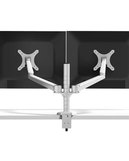 Double Arm Aluminum Desktop Monitor Mount Stand - Compact-1915197682872356866
