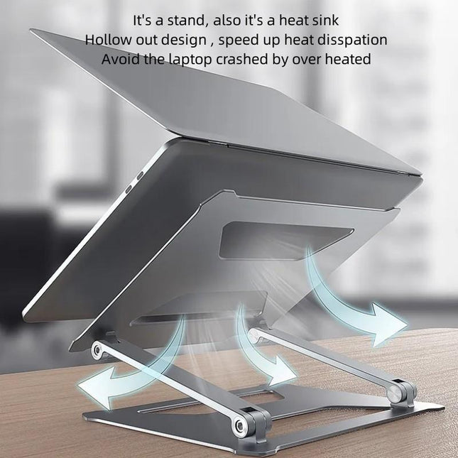Aluminum Laptop Holder For 14-17.3 Inch Screens - Ergonomic Design-1915196896247418882