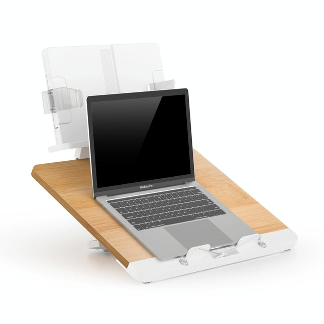 Adjustable Desktop Book Stand With Multi-Angle Clip - Foldable Tablet Holder-1915197662240575493