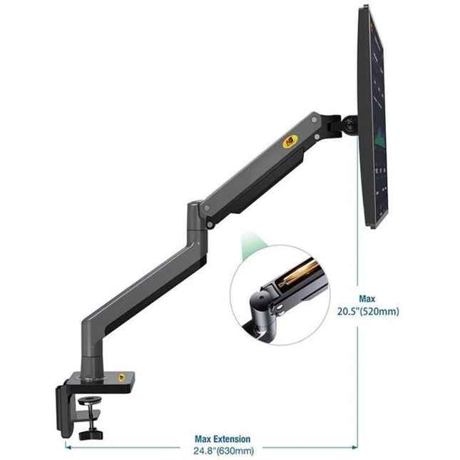 Adjustable Aluminum Monitor Holder - Rotatable 22-40 Inches-1915198054659657730