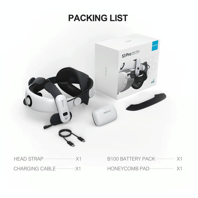 Meta Quest 3 Vr Head Strap 10000mah Battery-1922443391153606661