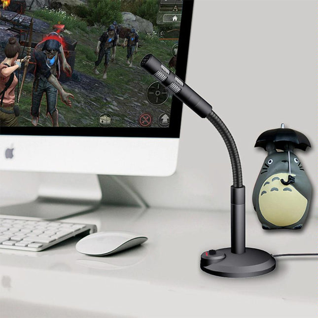 Usb Gaming Condenser Microphone For Computer - Mini Microphone With Voice Changer-1915197229199659010
