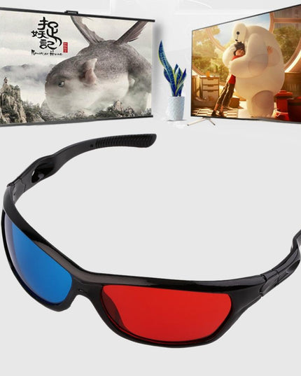 2-Pack 3D Glasses For Movies & Games - Plastic-1915197252616458240