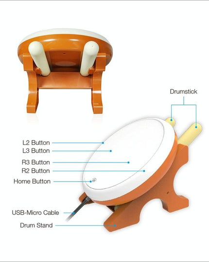 Universal Wired Game Drum For Ps4 / Slim / Pro - Taiko Game-1922443394852982786