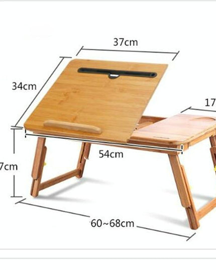 Foldable Laptop Table With Card Slot - Simple And Lazy Design-1915196645595811847