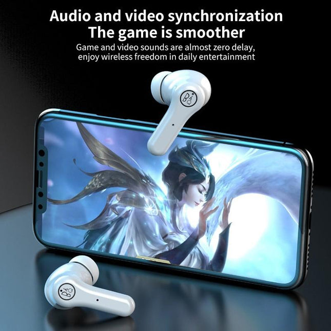 Anc Business Sports Tws Bluetooth Earphones With Charging Box - White-1915196691116593155