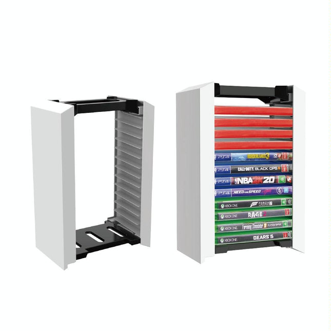 12-Cd Double-Layer Storage Rack For Ps5 Console Games-1915197195783639040