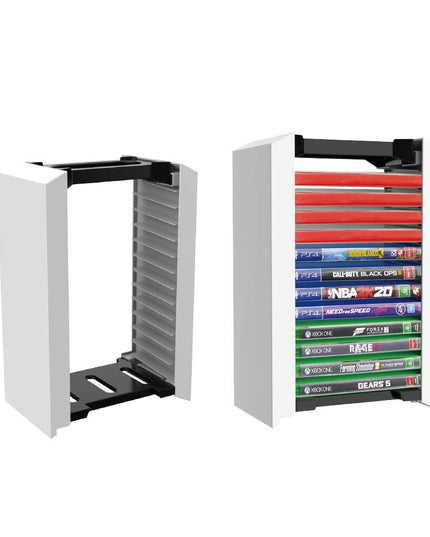 12-Cd Double-Layer Storage Rack For Ps5 Console Games-1915197195783639045