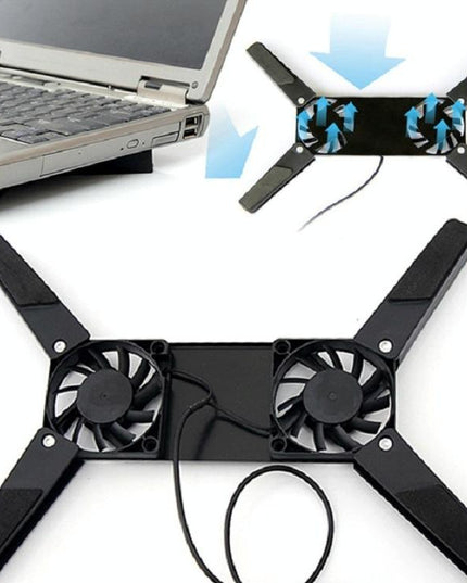 2-Pack Foldable Laptop Cooling Pad - Compact & Portable-1915197385282293763