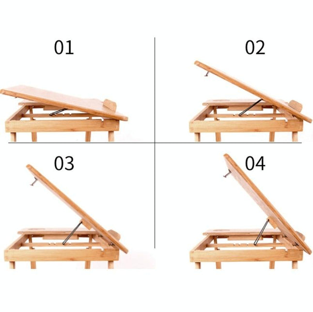 Adjustable Folding Laptop Desk For Bed With Card Slot And Lazy Computer Design-1915197953941835783