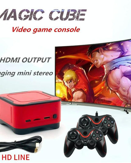 Mini Cube Arcade Console With 64G Tf Card & Controllers - Hd Tv Support-1915197617181167617
