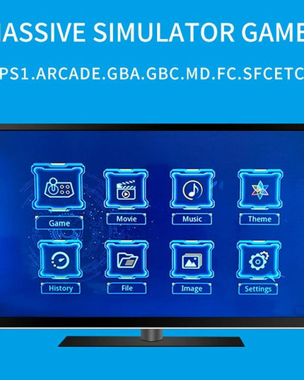 Mini Cube Arcade Console With 64G Tf Card & Controllers - Hd Tv Support-1915197617181167622