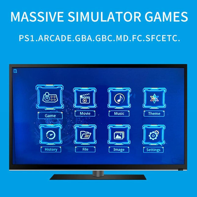 Mini Cube Arcade Console With 64G Tf Card & Controllers - Hd Tv Support-1915197617181167622