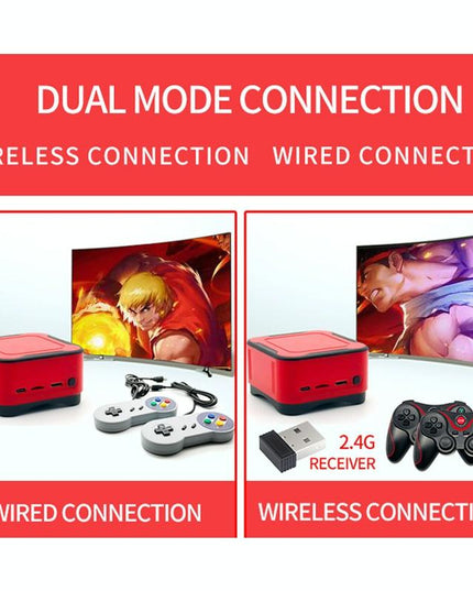 Mini Cube Arcade Console With 64G Tf Card & Controllers - Hd Tv Support-1915197617181167624