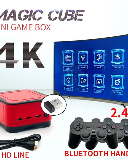 Mini Cube Arcade Console With 2.4G Controllers - 64G Tf Card Support-1915197261776818177