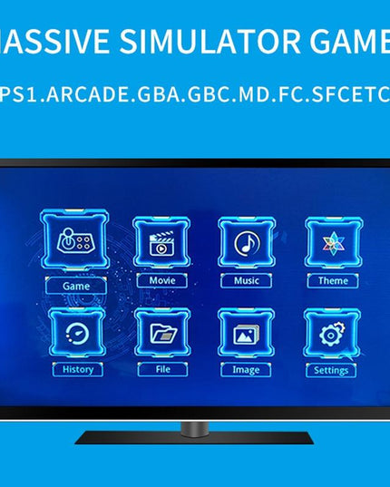 Mini Cube Arcade Console With 2.4G Controllers - 64G Tf Card Support-1915197261776818182