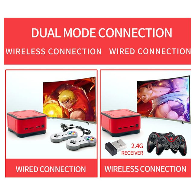 Mini Cube Arcade Console With 2.4G Controllers - 64G Tf Card Support-1915197261776818184