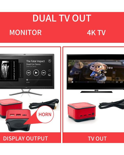 Mini Cube Arcade Console With 2.4G Controllers - 64G Tf Card Support-1915197261776818185