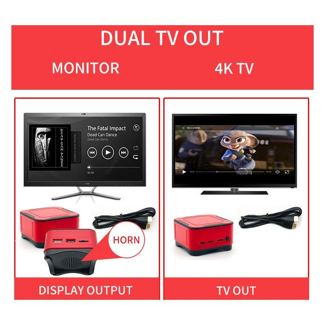 Mini Cube Arcade Console With 2.4G Controllers - 64G Tf Card Support-1915197261776818185