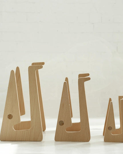 Bamboo Wood Desktop Storage Rack For Computers And Tablets-1915197981548744705