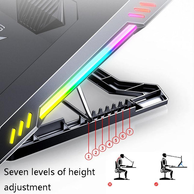 Enhanced Laptop Cooling Stand - Compact Design-1915196857949229062