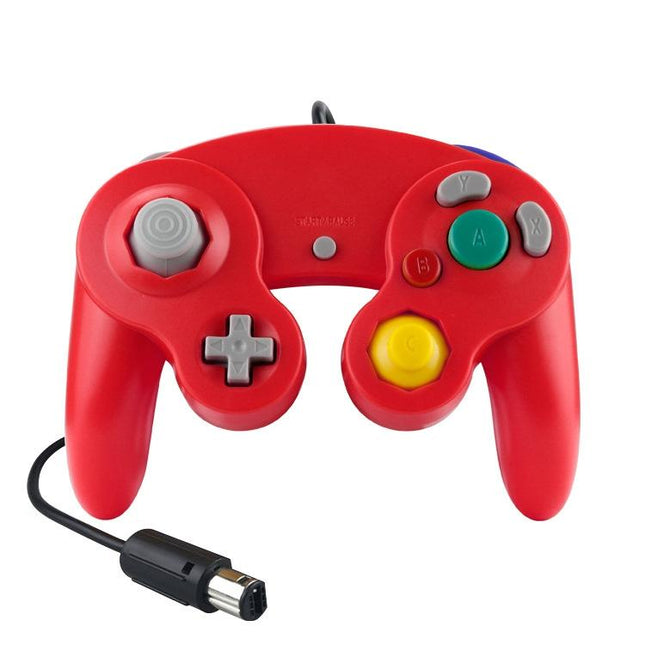 2-Pack Wired Vibrating Game Controller For Nintendo Ngc / Wii - Red-1915197806017122304