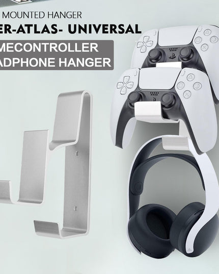 Wall Mounted Hanger For Ps5 / Ps4 - Gamepad & Headphone Combo-1915197604250128386