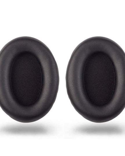 2 Pieces Headset Sponge Covers For Sony Wh-1000Xm2 / Xm3 / Xm4 - Black Protein With Card Buckle-1915198255315161094
